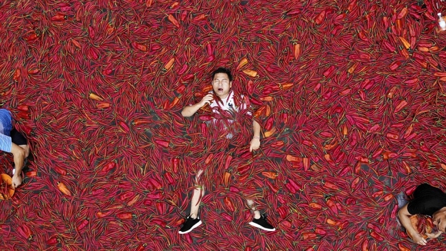Chinese Man Wins Chilli Eating Competition By Eating 50 Of Them In One